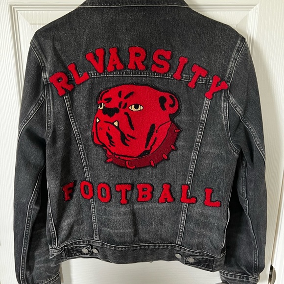 Polo Denim Varsity Jacket (men’s small) - Picture 1 of 3
